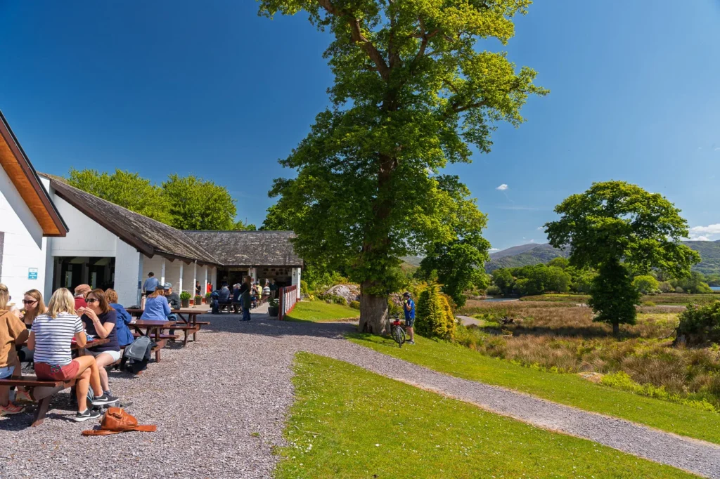Lord Brandons Cottage cafe with a view over Killarney National Park